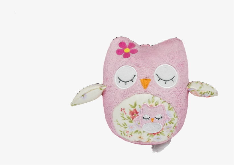 Pink Owl Teddy - Plush, transparent png #3186542