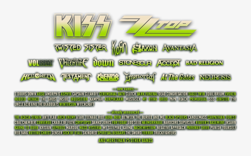 Hellfest 2013 Lineup, Courtest Hellfest - Colorfulness, transparent png #3186986