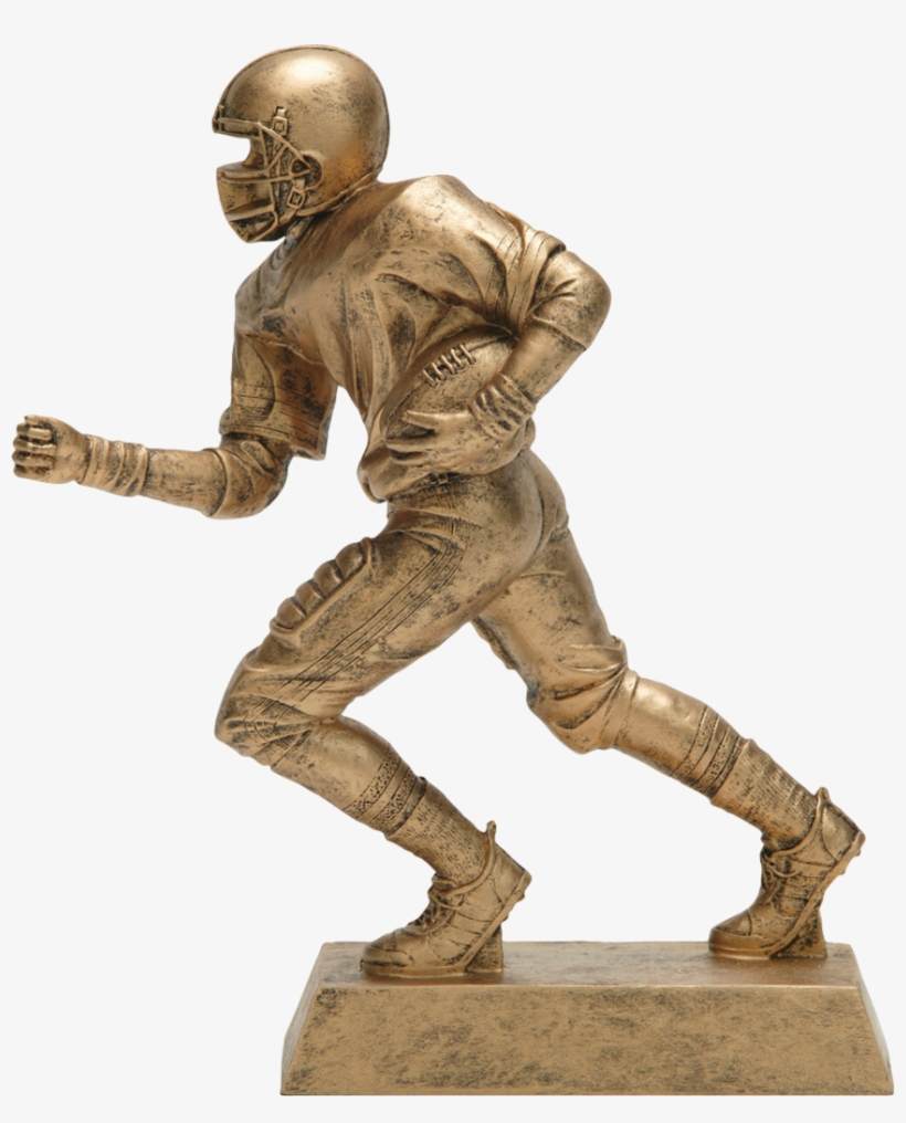 Football Runner, Male, Figure Resin In Gold - Football Sport Statue Trophy, transparent png #3187048