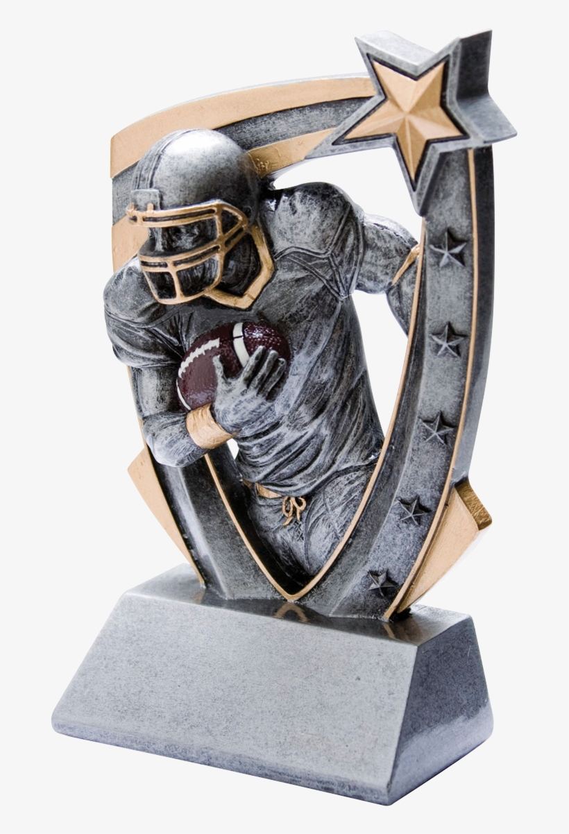 3d Star Football Resin - Female Soccer 3d Trophy Award (futbol), transparent png #3187211