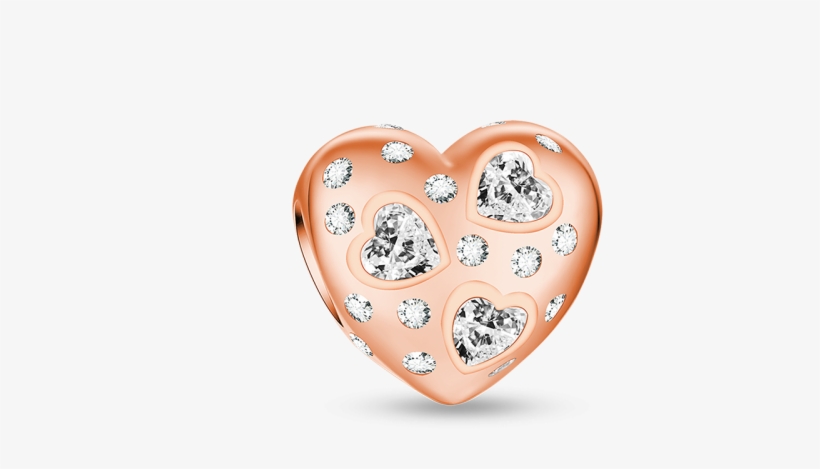 Pandora Charms Compatible Rose Gold Love Set, transparent png #3187508