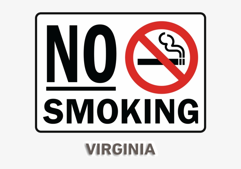 Virginia No Smoking Sign - No Smoking Executive Order, transparent png #3187628