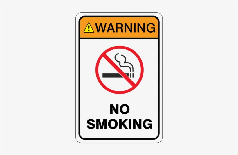 Warning No Smoking Sign - No Smoking In Elevators, transparent png #3187629