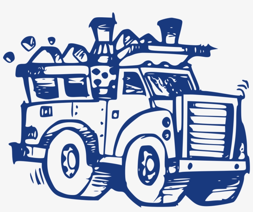 Garbage Truck - Custom Garbage Truck Sticker, transparent png #3188036