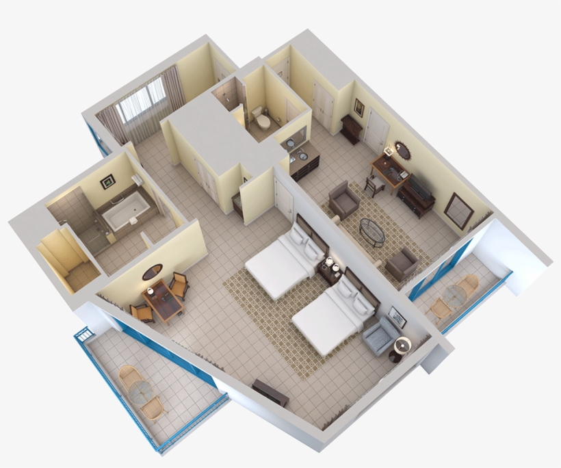 Bay View Suite - Hilton Barbados Executive Rooms, transparent png #3188174