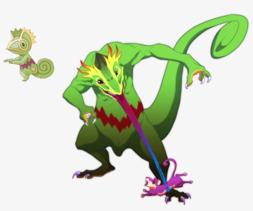 Kecleon- No Escape From The Tongue By Blueharuka On - Pokemon Kecleon, transparent png #3188323