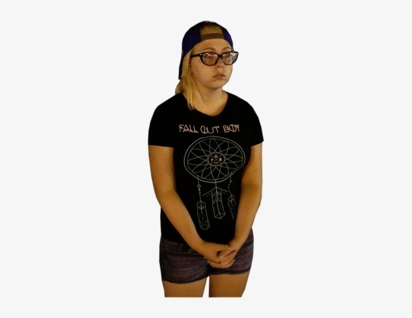 Fall Out By T Shirt Eyewear Sleeve Shoulder Joint Vision - Fall Out Boy Girl Meme, transparent png #3188324