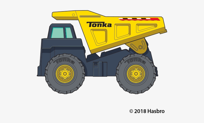 Shindigz 4 Ft. 8 In. Tonka Yellow Dump Truck Standee, transparent png #3188680