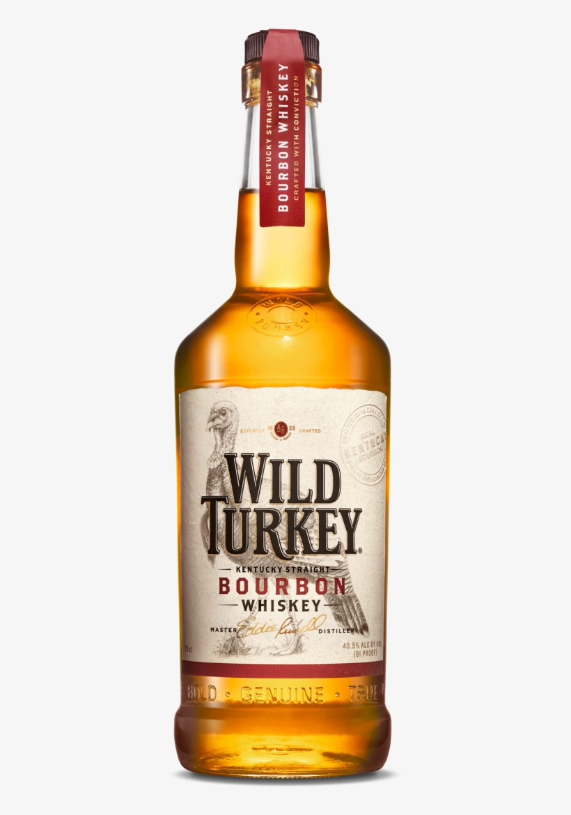 Wild Turkey - Wild Turkey 81 Proof Bourbon Kentucky Straight Bourbon, transparent png #3188686