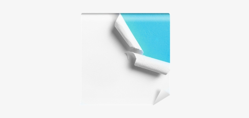 Piece Of White Paper With Torn Hole Edge Wall Mural - Utility Knife, transparent png #3188955