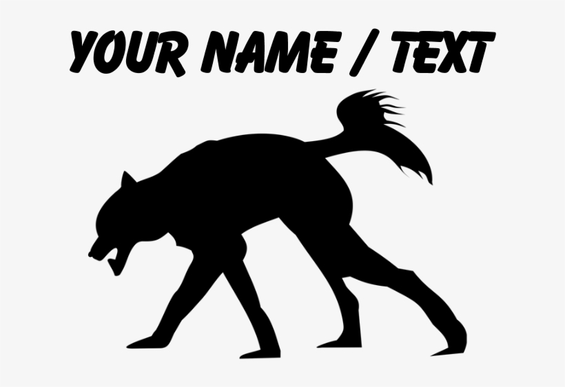 Custom Angry Wolf Silhouette Water Bottle - Lion With American Flag, transparent png #3189376