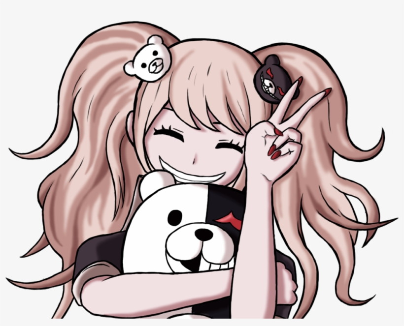 51502050 - Junko Enoshima With Monokuma, transparent png #3189897