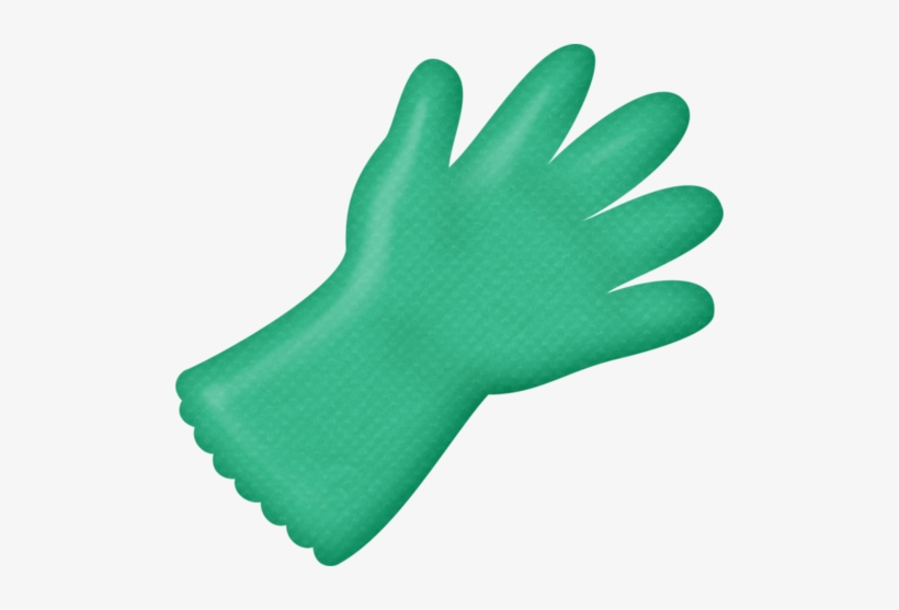 Rubber Gloves - Green Gloves Clipart Png, transparent png #3190279