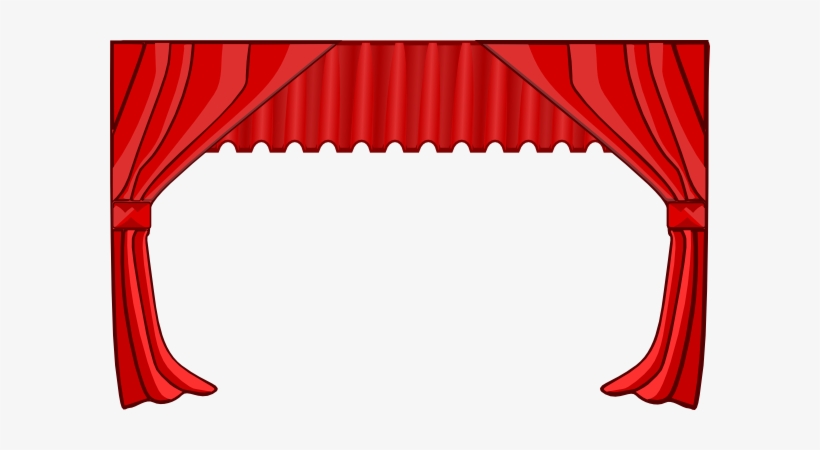 Curtain Clipart Small Window - Theater Curtains Clip Art, transparent png #3190612