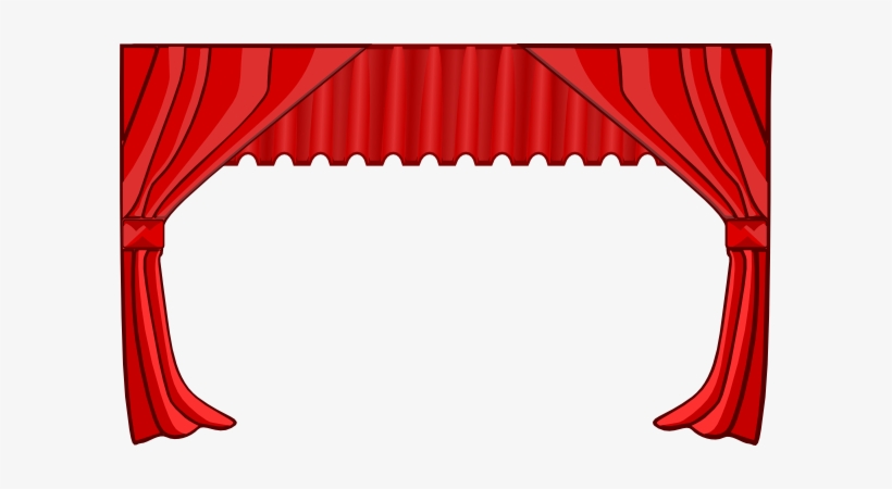 Curtain Clipart Small Window - Theater Curtains Clip Art, transparent png #3190612
