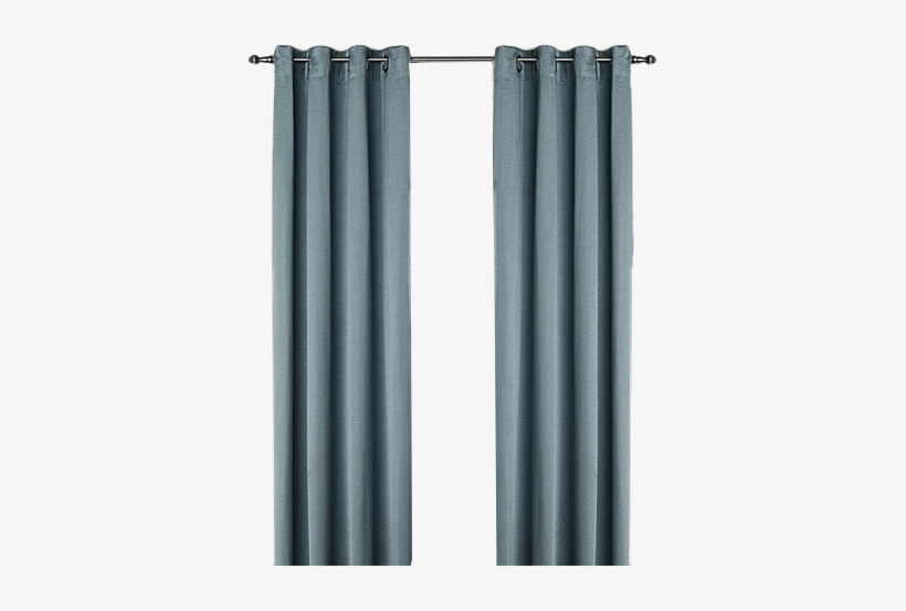 Ashton 95 Inch Grommet Top Room Darkening Window Curtain Blue