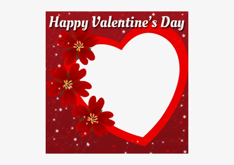 Happy Valentines Day Photo Frame With Custom Photo - Happy Valentine's Day 2018, transparent png #3191083