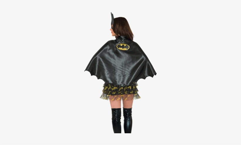 Adult Batgirl Cape - Batgirl Costume Cape Black, transparent png #3191112