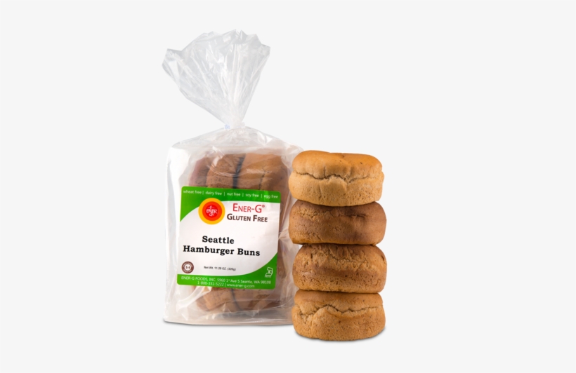 Ener-g Seattle Hamburger Buns - Ener-g - Gluten-free Bread High Fiber Loaf - 16 Oz., transparent png #3191333