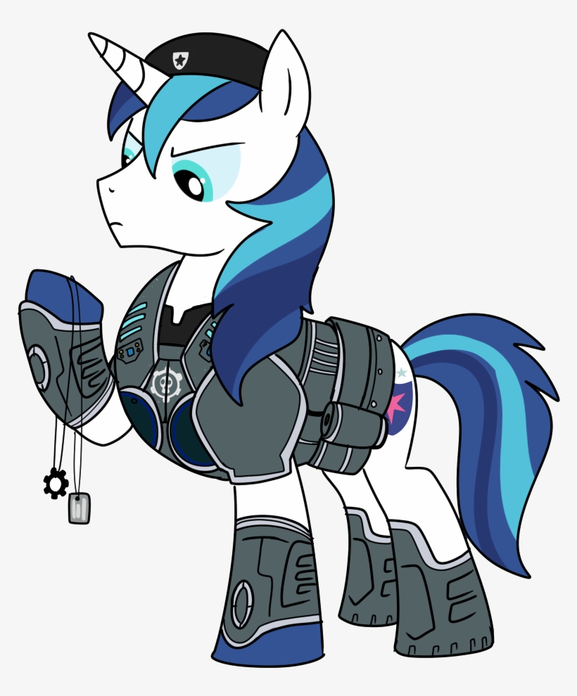 Madmax, Crossover, Gears Of War, Marcus Fenix, Safe, - Mlp Shining Armor Soldier, transparent png #3191354