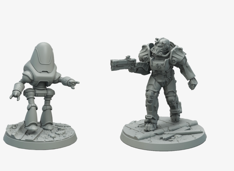 Brotherhood Of Steel And Protectron Miniatures Launch - Fallout, transparent png #3191427