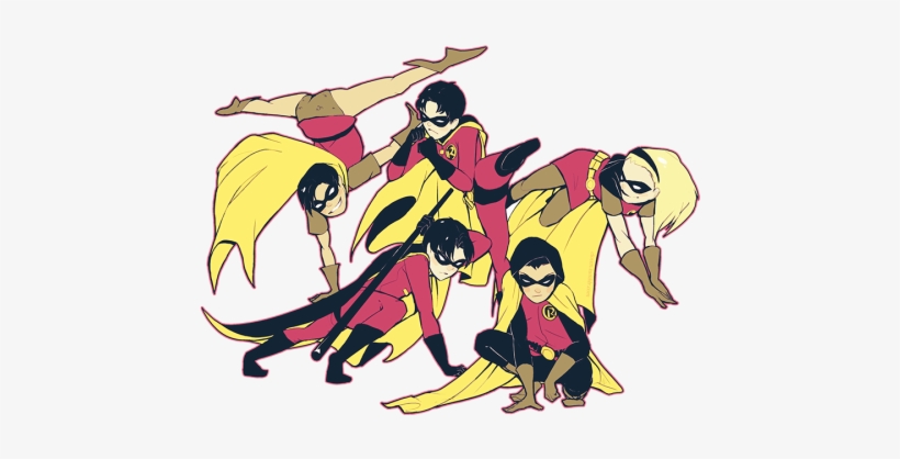 Dick Grayson Jason Todd Damian Wayne Tim Drake Stephanie - Batman, transparent png #3191468