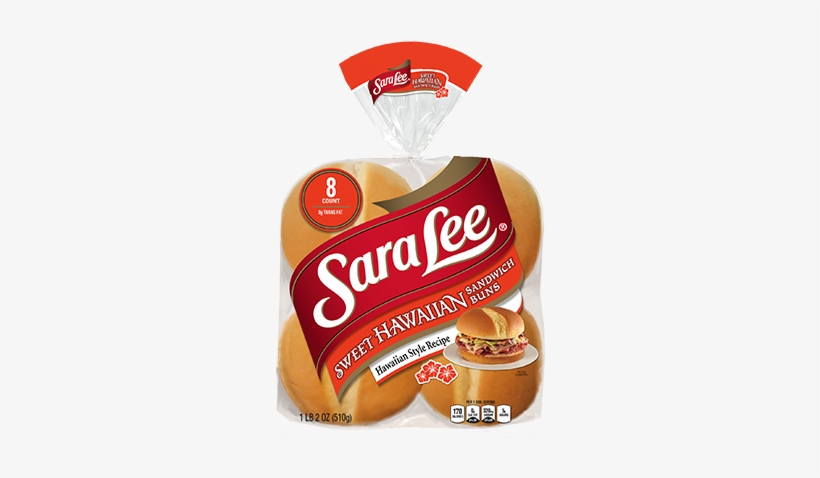 Sweet Hawaiian Sandwich Buns - Sara Lee Honey Buns, Glazed - 4 Buns, 10 Oz, transparent png #3191519