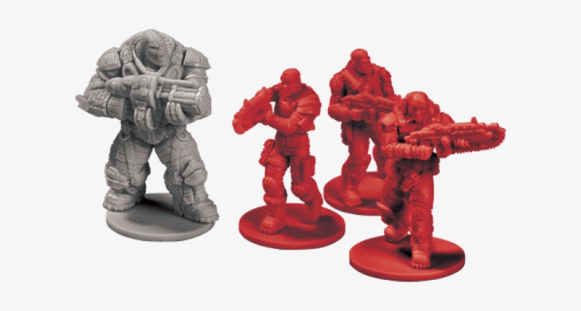 Gears Of War The Board Game Components - Flight Fantasy Game Doom Miniatures, transparent png #3191806