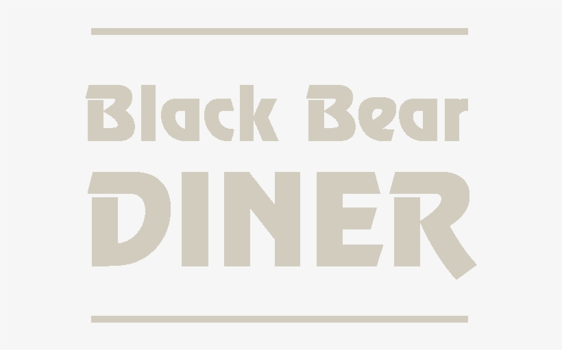 Black Bear Footer Logo - Black Bear Diner Logo, transparent png #3192251