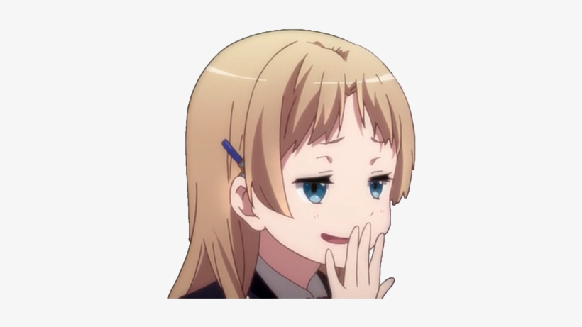 Agario Poker Face - Smug Anime Girl Face, transparent png #3192377