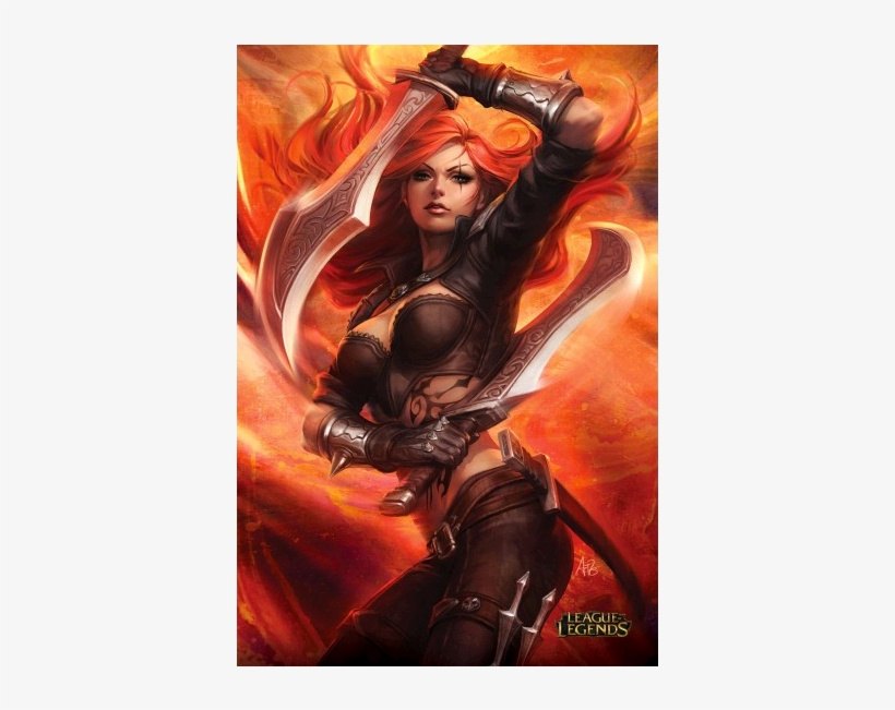 Katarina - League Of Legends Katarina Poster, transparent png #3192712