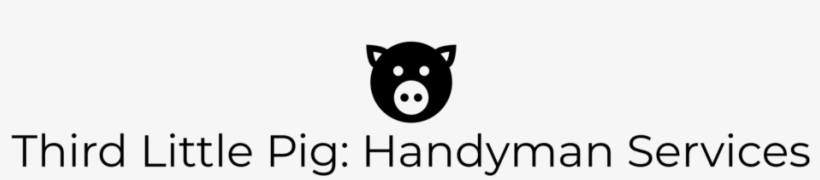 Third Little Pig Handyman Services Logo Black - Handyman, transparent png #3193481