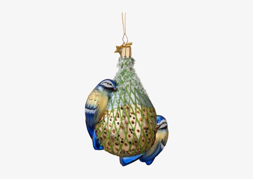 Hanging Ornaments Made Of Glass - Suet Cake, transparent png #3194682