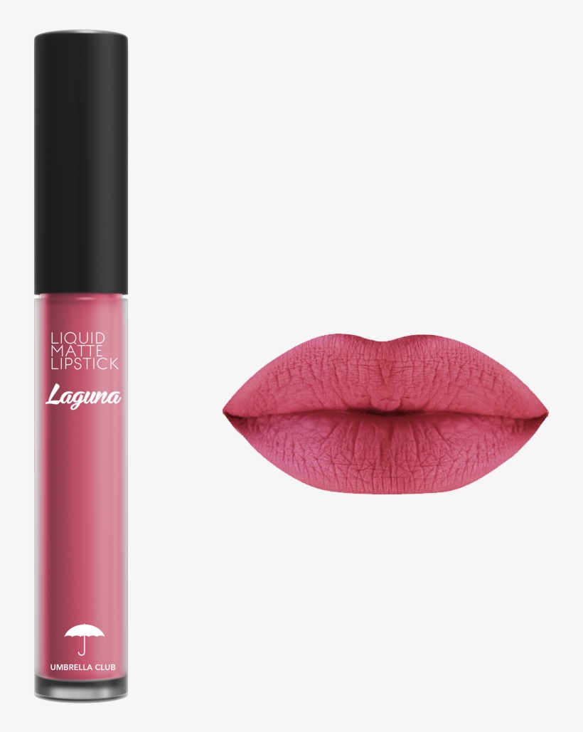 03 Feb Umbrella Club Liqu - Dark Pink Lipstick Matte, transparent png #3194827