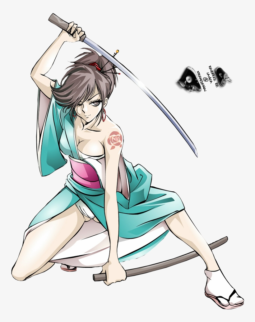 A47 - Samurai Girl, transparent png #3195417