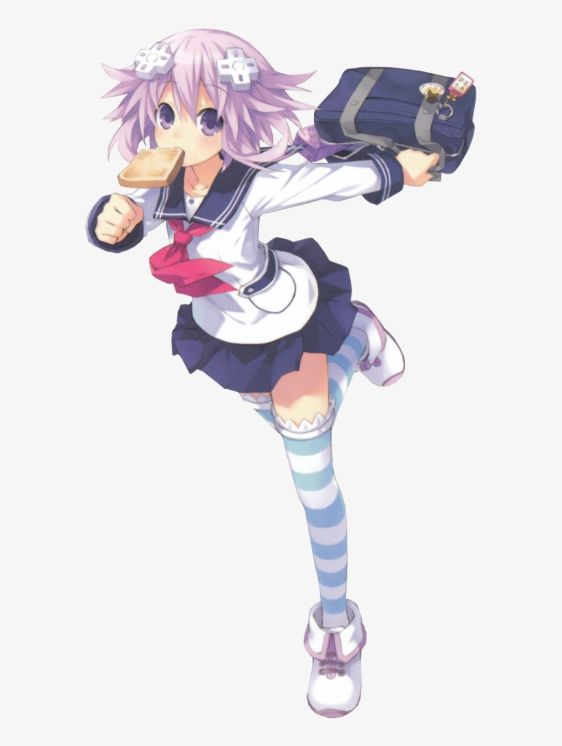 Neptune Schoolgirl Render By Jessymoonn-dafs2av - Cyberdimension Neptunia Neptune Fanart, transparent png #3195534