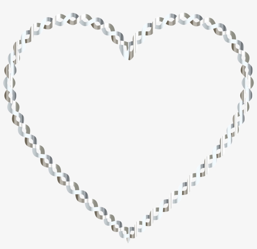 Black And White Heart Transparent Background
