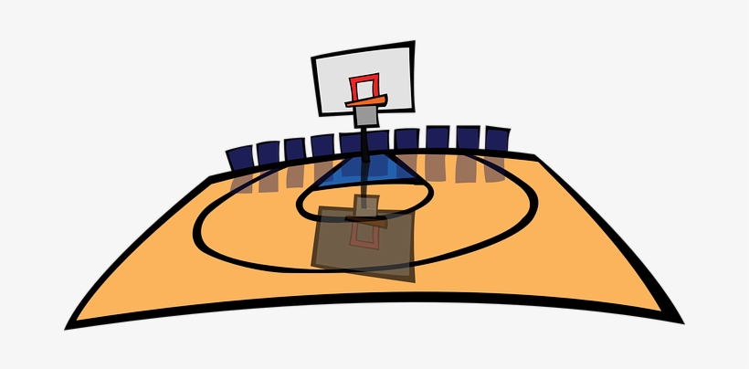 Basketball Basketball Court Basketball Fie - Basketball Court Clipart Png, transparent png #3196221
