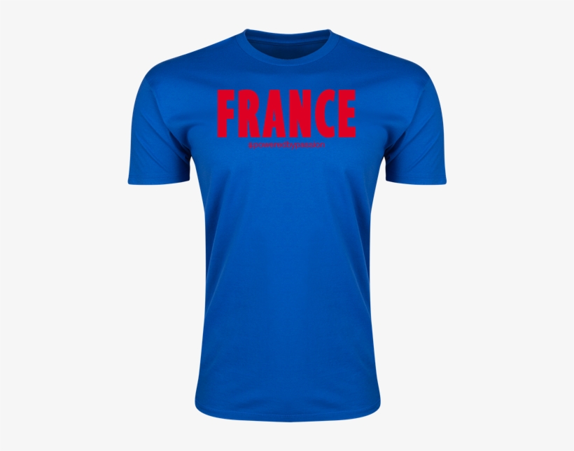 France Powered By Passion T-shirt - T Shirt Kuwait Football, transparent png #3196702