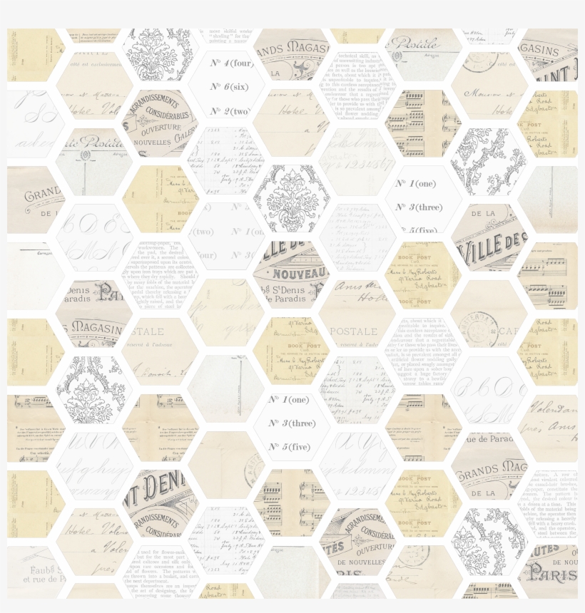 Png Ephemera Hexagon Dark 12 Sq 300dpi Melstampz, transparent png #3197340