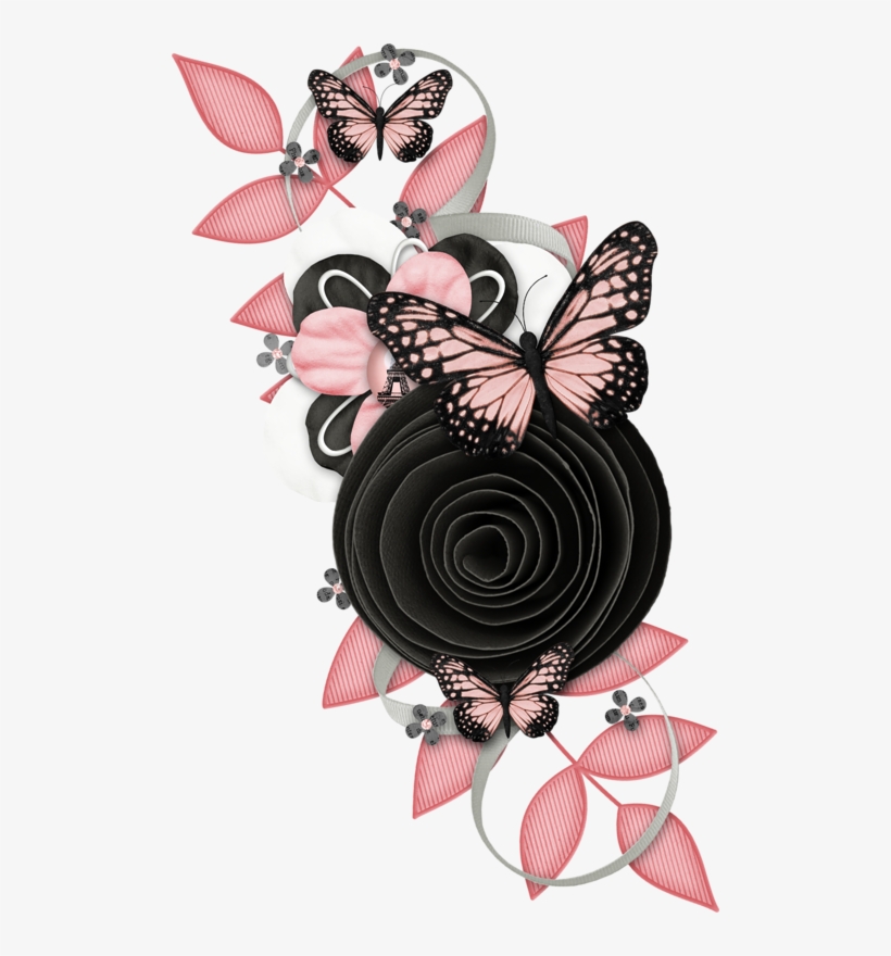 Border Butterfly Wallpaper Pink Butterfly Drawing Free Transparent Png Download Pngkey