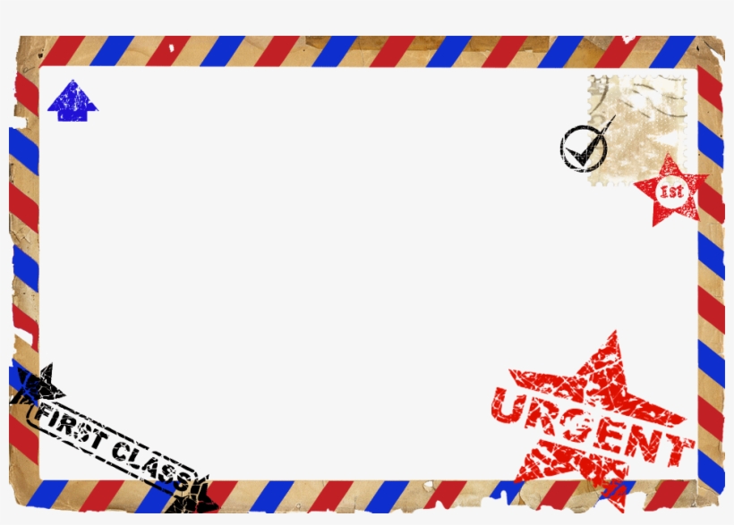 Postcard Clipart Border Borders Travel Free Transparent PNG