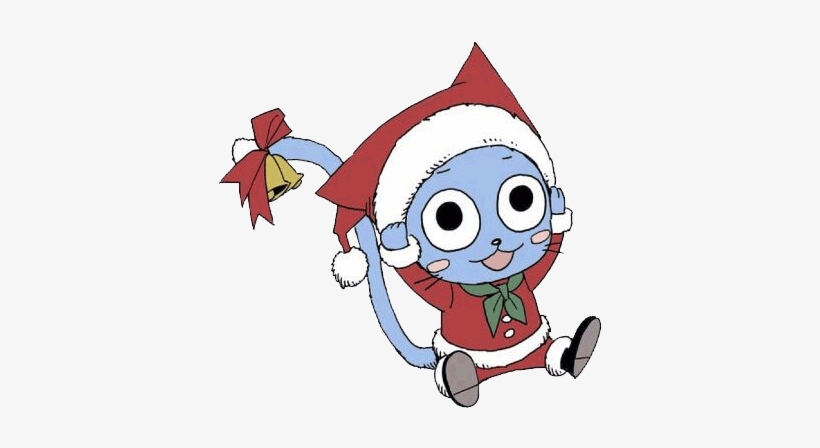 Happy-santa - Fairy Tail Happy Santa, transparent png #3197596