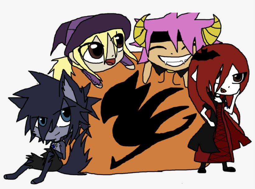 Fairy Tail Halloween Logo - Cartoon, transparent png #3197847