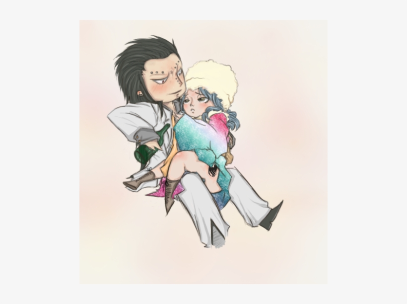 Yup, It´s A Drunk Gajeel And Juvia From The “happy - Cartoon, transparent png #3197898