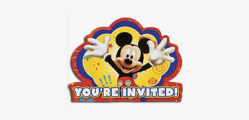 Mickey Mouse Party Invitations - Mickey Save The Date, transparent png #3197932