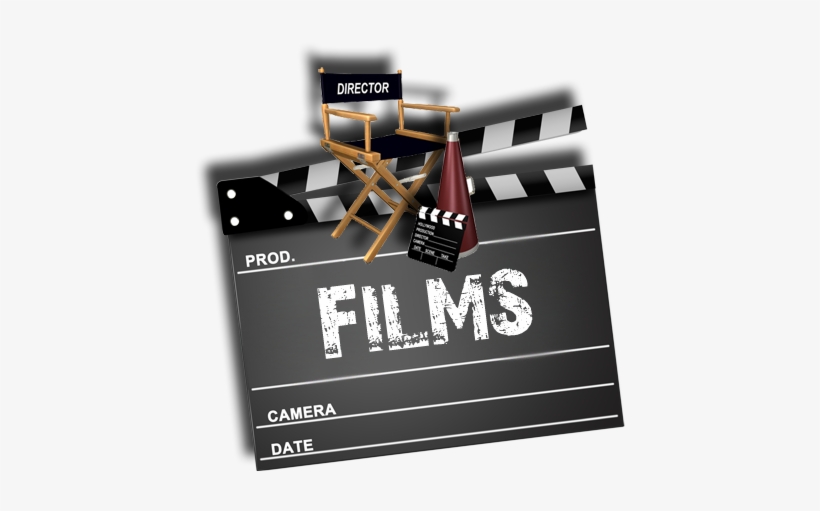 Films Clapboard Director Chair - Film Director Chair Png, transparent png #3198083