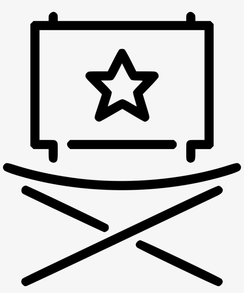 Director Chair - - Icon, transparent png #3198150