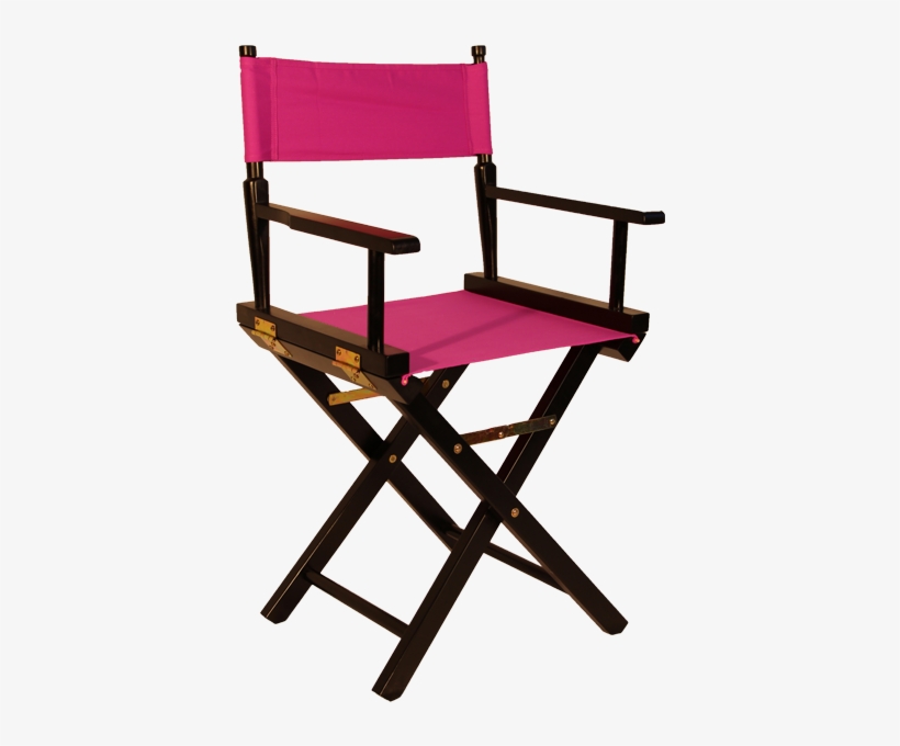 The Original Directors Chair In Black Wood With A Pink - Pro Level Portable Vocal Booth The Voicecube Empire, transparent png #3198274