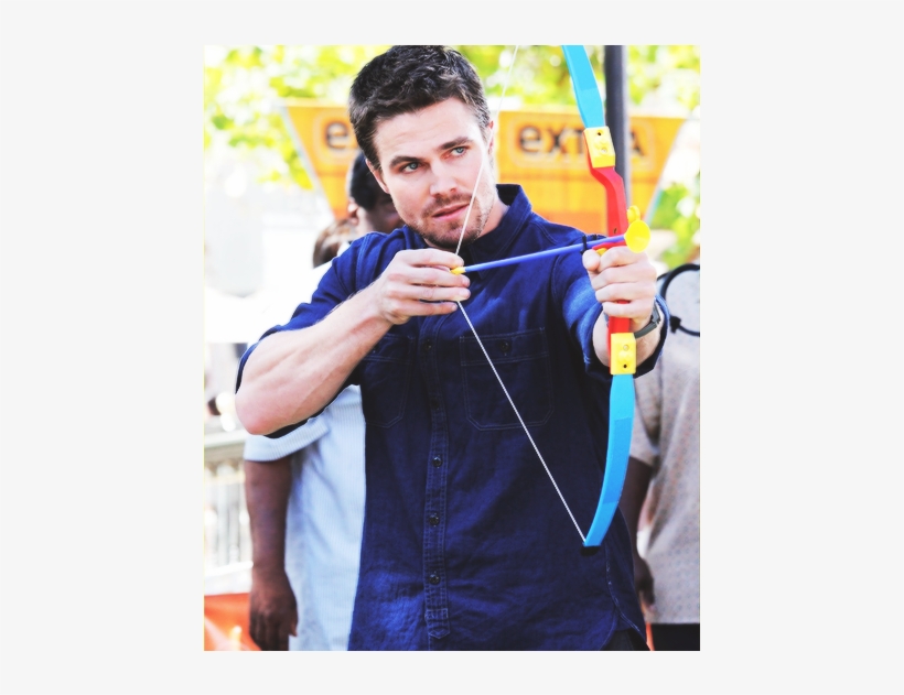 Stephen Amell, How So Hot - Green Arrow Shooting An Arrow, transparent png #3198866